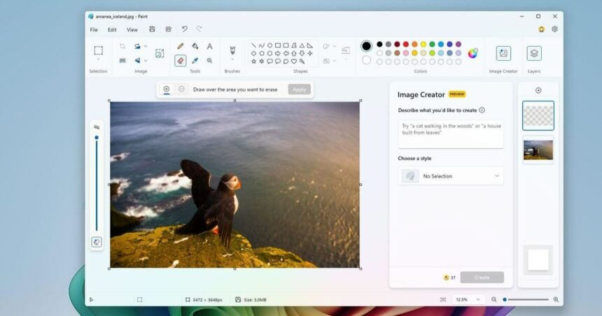 Microsoft Paint Copilot
