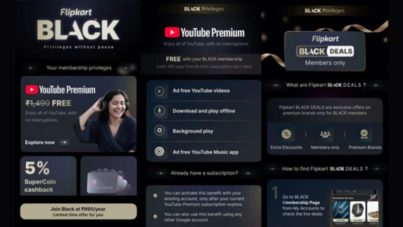 Flipkart Black Features