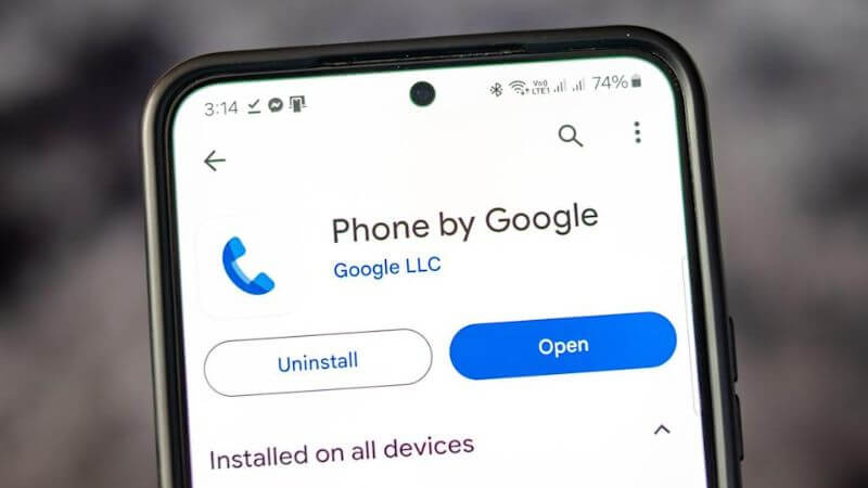 Google Dialer UI