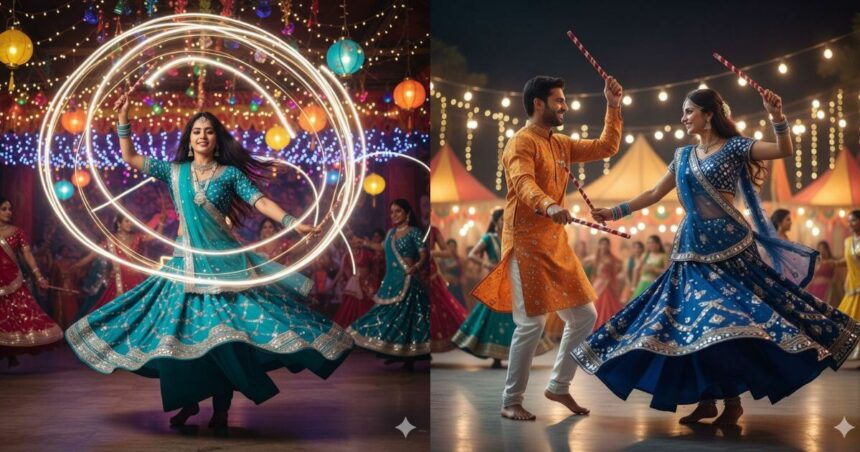 Garba And Dandiya Navratri Prompts