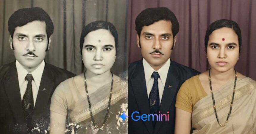 Old Photos Google Gemini Nano Banana Restore