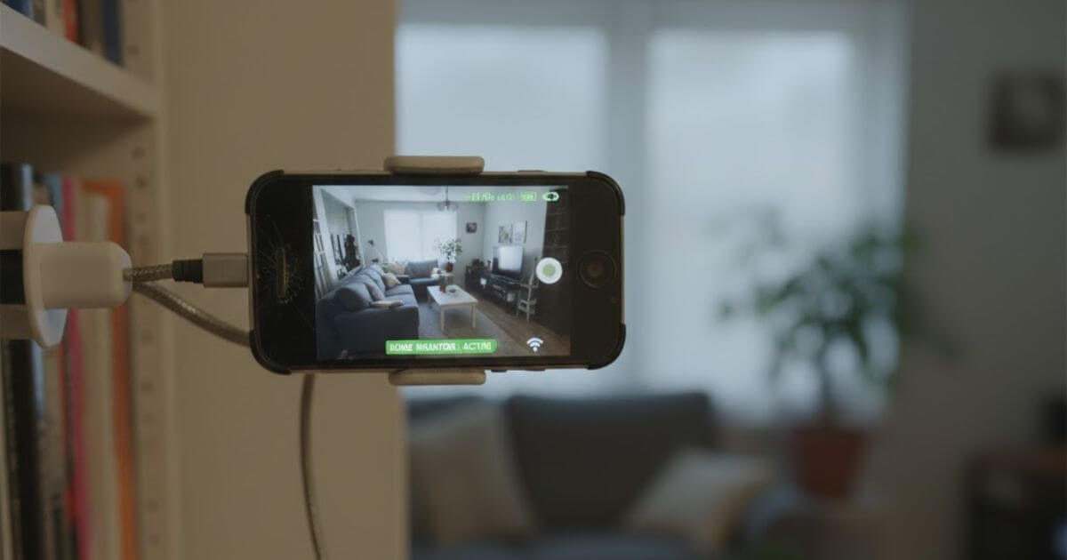 Old Smartphone Into A Home Security Camera
