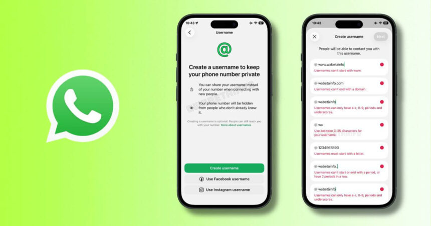 WhatsApp Username Feature