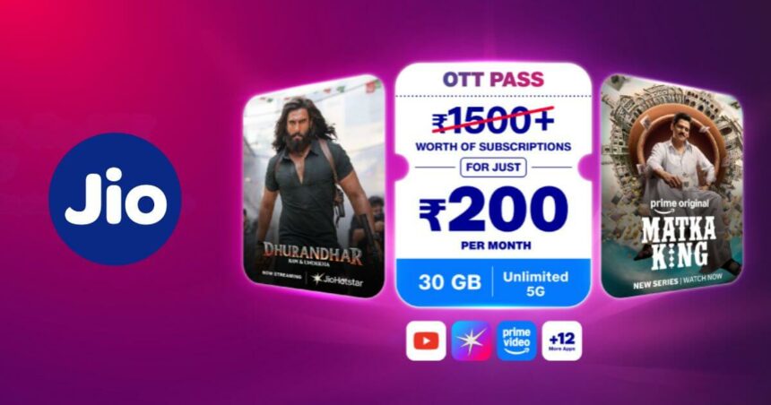 Jio Rs 200 OTT Plan