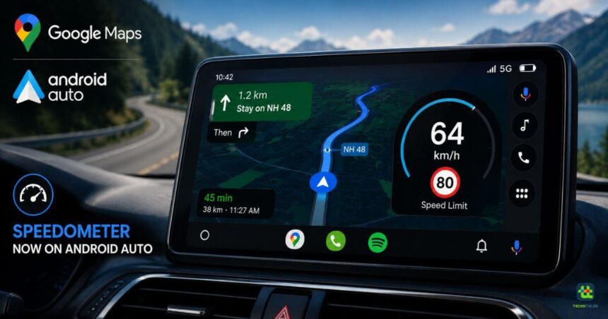 Google Maps Android Auto Built In Speedometer