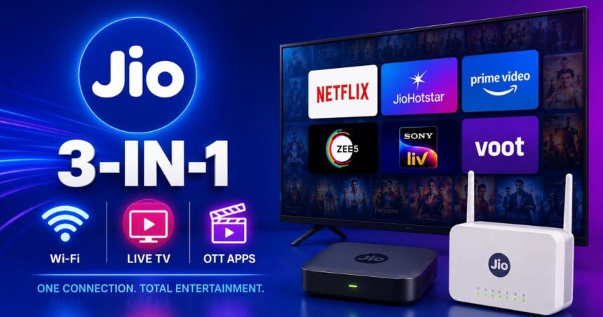 Jio Launches 3-In-1 Plans