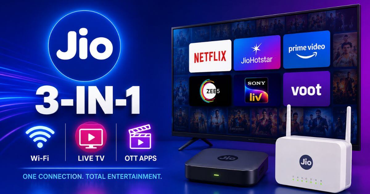 Jio Launches 3-In-1 Plans
