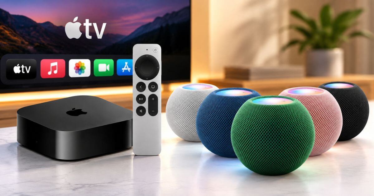Apple TV 4K And HomePod Mini 2